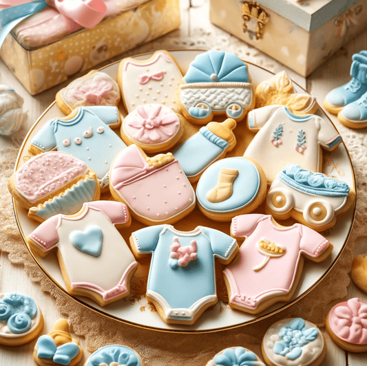 Newborn Cookies for a Baby Shower - Chunky Deli