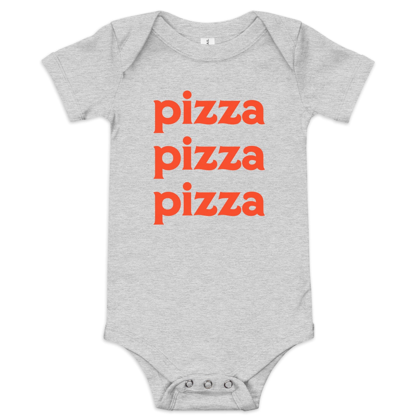 Pizza Pizza Pizza Bodysuit Grey