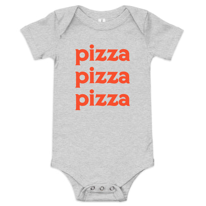 Pizza Pizza Pizza Bodysuit Grey