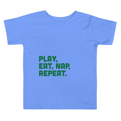 Play Eat Nap Repeat Tee Blue