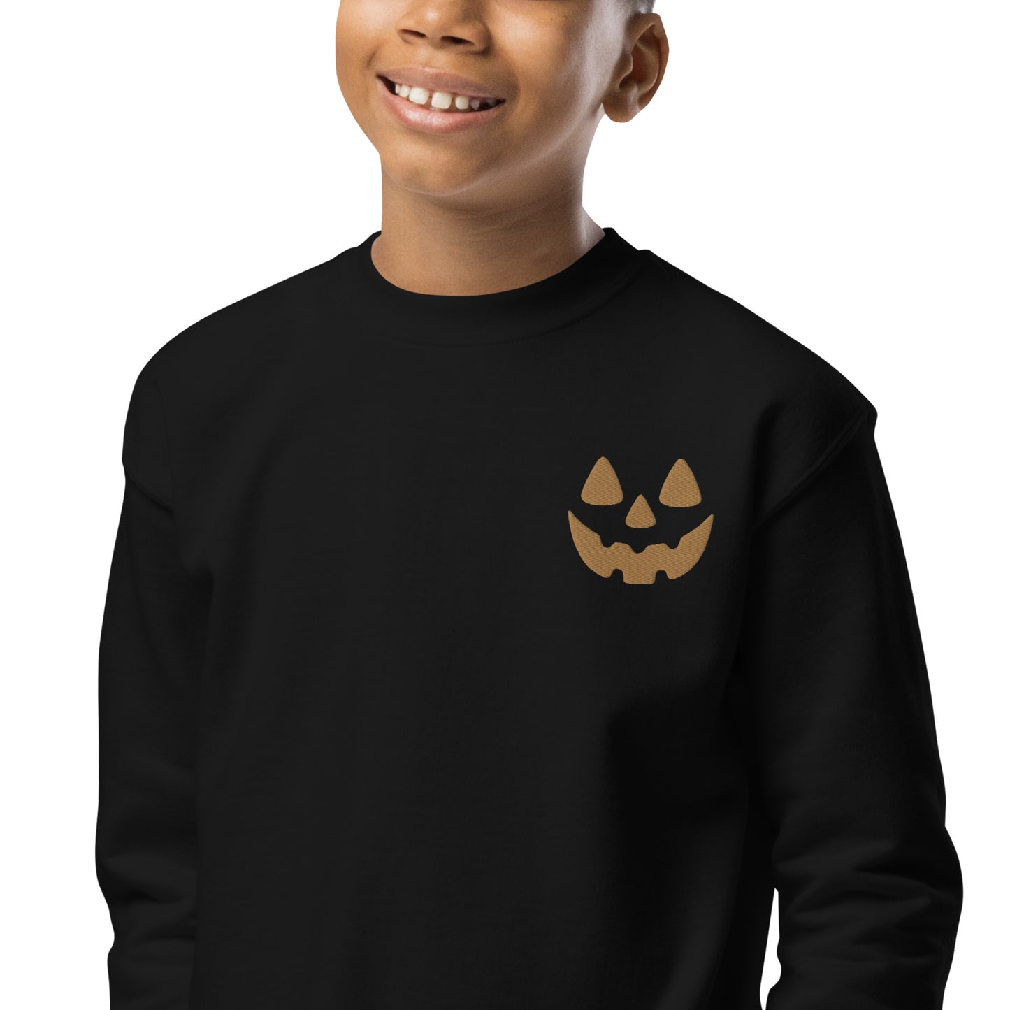 Pumkin Smile - Embroidered Pullover